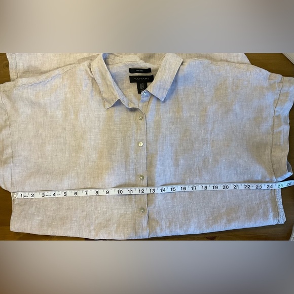 Tahari Beige Button-Up Dress - Picture 5 of 5